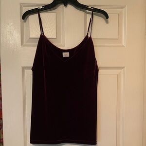a new day Velvet Camisole in Deep Burgundy
